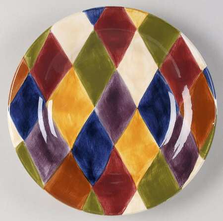 Harlequin Salad Plate