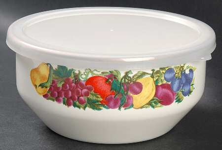 Eden 6" Metal Bowl W/Plastic Lid