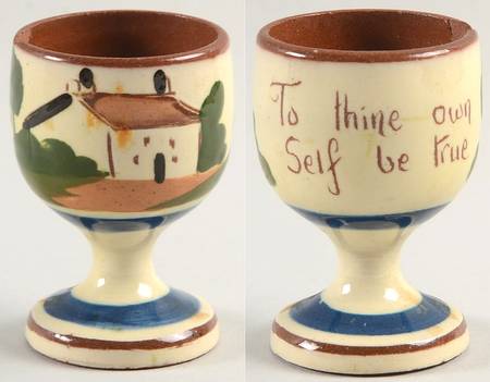 Motto Ware (Cottage) Single Egg Cup