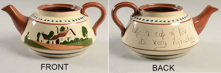 Motto Ware (Cottage) Teapot No Lid