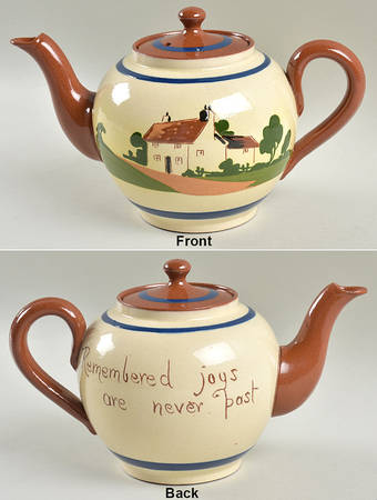 Motto Ware (Cottage) Small Teapot & Lid