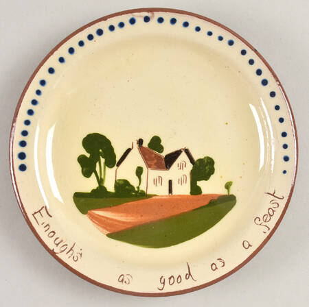 Motto Ware (Cottage) Bread & Butter Plate