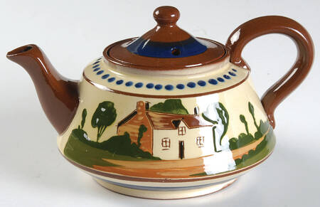 Motto Ware (Cottage) Mini Teapot & Lid