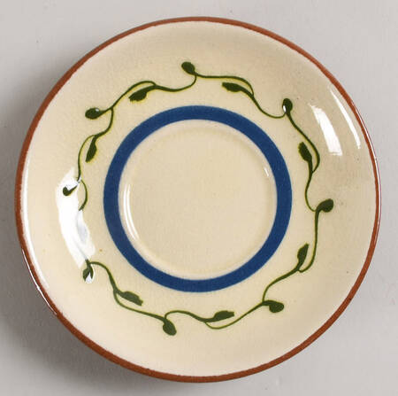 Motto Ware (Cottage) Saucer for Flat Cup