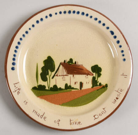 Motto Ware (Cottage) Dessert/Pie Plate