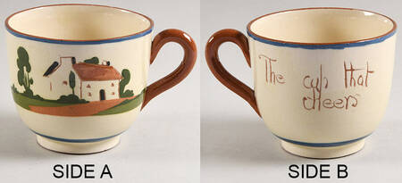 Motto Ware (Cottage) Footed Cup