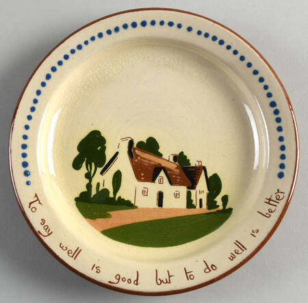 Motto Ware (Cottage) Dessert/Pie Plate