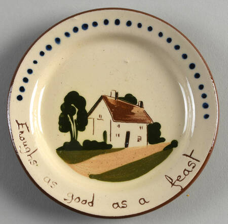 Motto Ware (Cottage) Small Bread & Butter Plate