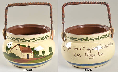 Motto Ware (Cottage) Biscuit Barrel No Lid
