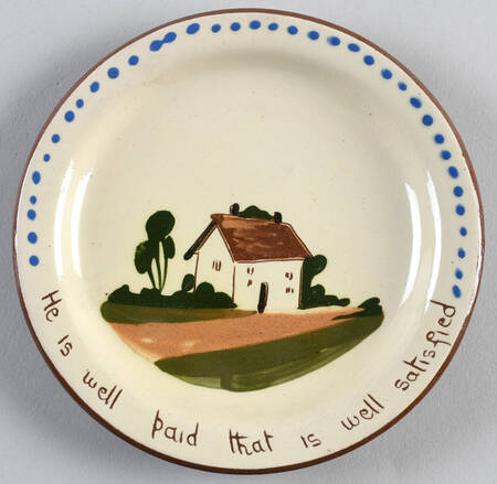 Motto Ware (Cottage) Bread & Butter Plate