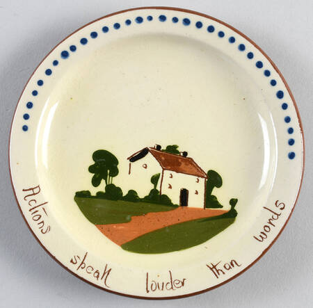 Motto Ware (Cottage) Bread & Butter Plate