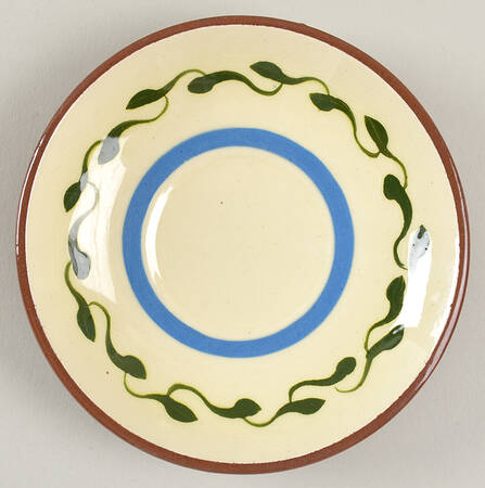 Motto Ware (Cottage) Saucer for Footed Cup