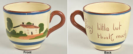 Motto Ware (Cottage) Footed Cup