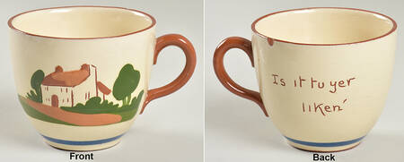 Motto Ware (Cottage) Footed Cup