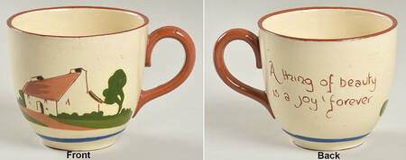 Motto Ware (Cottage) Footed Cup