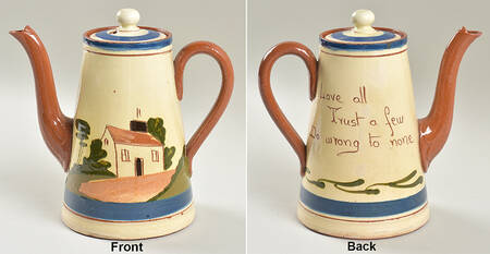 Motto Ware (Cottage) Mini Coffee Pot & Lid