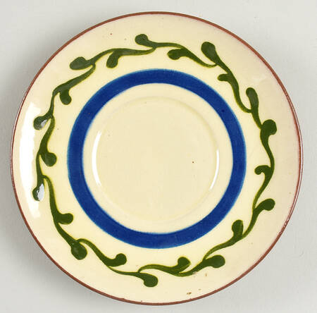 Motto Ware (Cottage) Saucer for Breakfast Cup