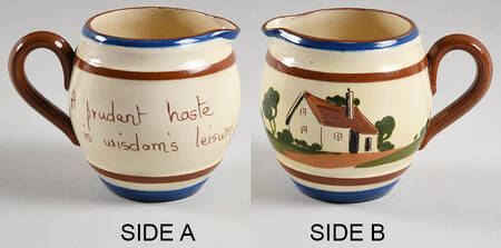 Motto Ware (Cottage) Creamer