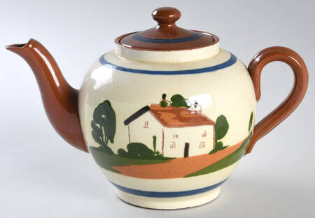 Motto Ware (Cottage) Small Teapot & Lid