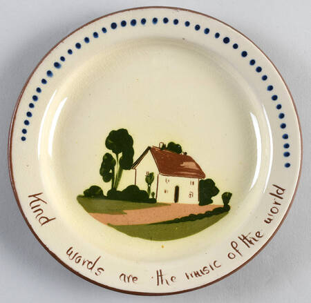 Motto Ware (Cottage) Dessert/Pie Plate