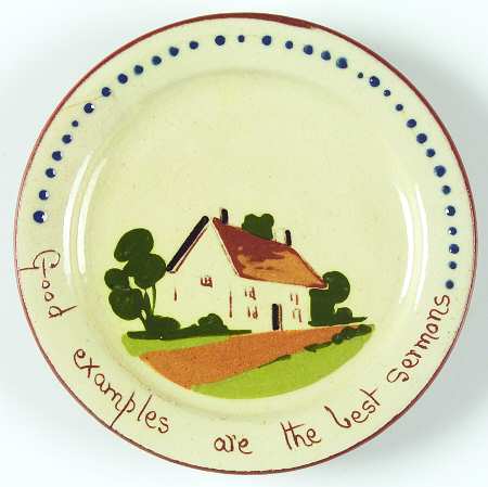 Motto Ware (Cottage) Small Bread & Butter Plate