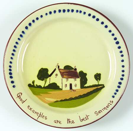 Motto Ware (Cottage) Dessert/Pie Plate