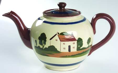 Motto Ware (Cottage) Teapot & Lid