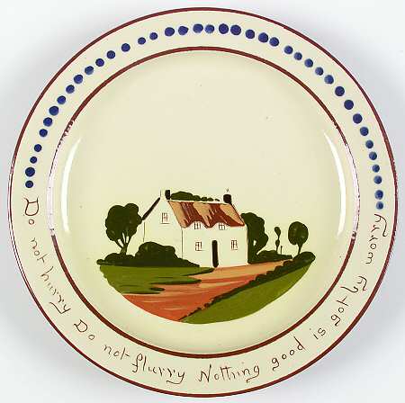 Motto Ware (Cottage) Luncheon Plate