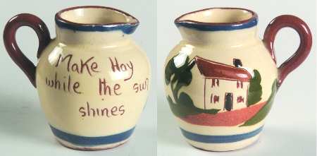 Motto Ware (Cottage) Toy Creamer