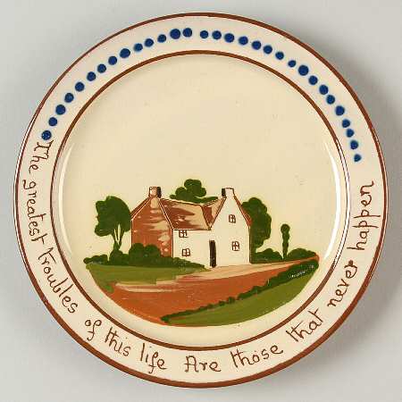 Motto Ware (Cottage) Dessert/Pie Plate