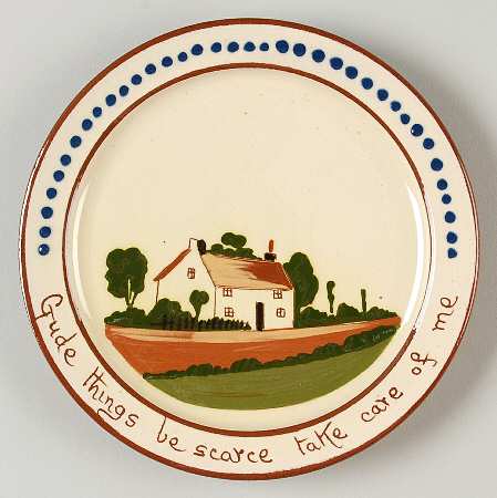 Motto Ware (Cottage) Dessert/Pie Plate
