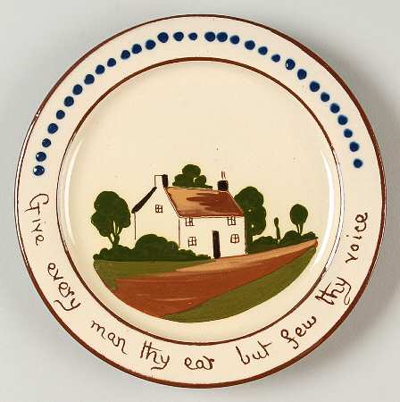 Motto Ware (Cottage) Dessert/Pie Plate