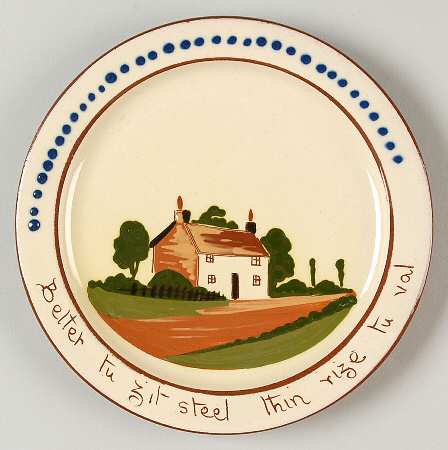 Motto Ware (Cottage) Dessert/Pie Plate
