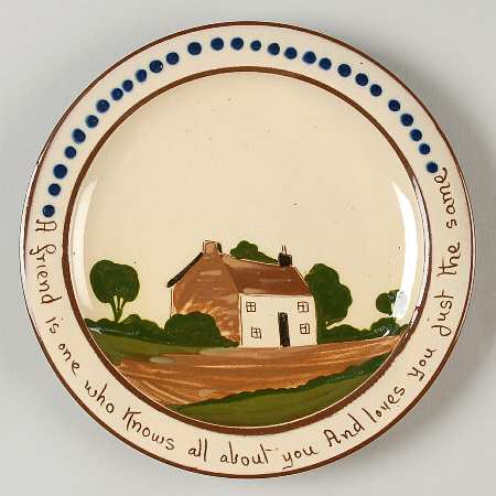 Motto Ware (Cottage) Dessert/Pie Plate