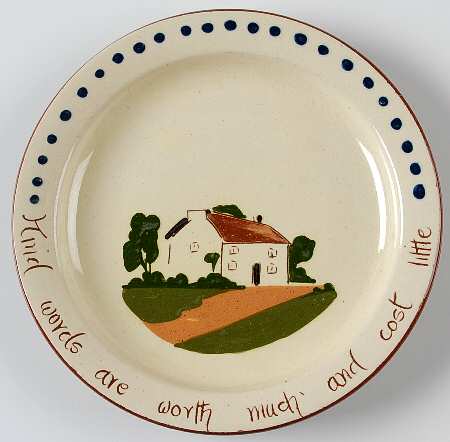 Motto Ware (Cottage) Dessert/Pie Plate