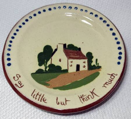 Motto Ware (Cottage) Small Bread & Butter Plate