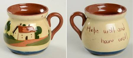 Motto Ware (Cottage) Mustard Jar No Lid