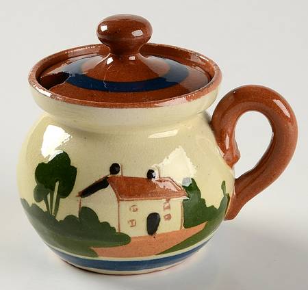 Motto Ware (Cottage) Mustard Jar & Lid