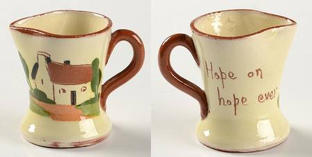 Motto Ware (Cottage) Creamer-Miniature