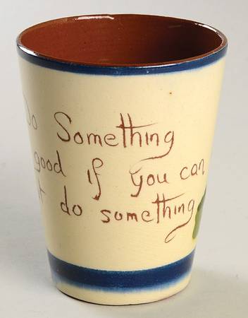 Motto Ware (Cottage) Tall China Tumbler