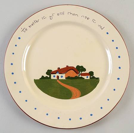 Motto Ware (Cottage) Dinner Plate