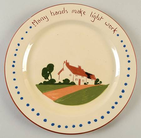 Motto Ware (Cottage) Dinner Plate