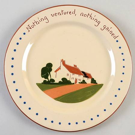 Motto Ware (Cottage) Dinner Plate