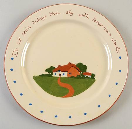 Motto Ware (Cottage) Dinner Plate