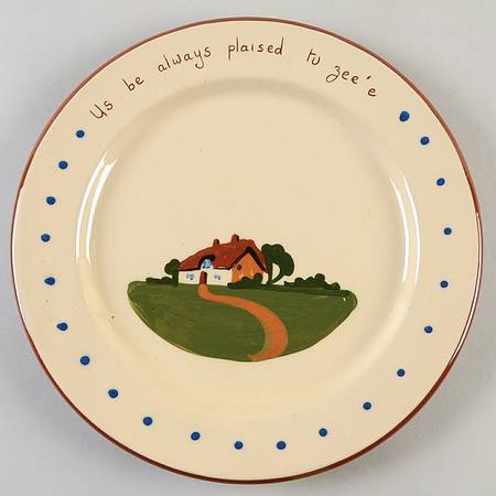 Motto Ware (Cottage) Dinner Plate