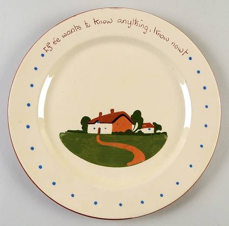 Motto Ware (Cottage) Dinner Plate