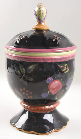 Midnight Garden Cookie Jar & Lid