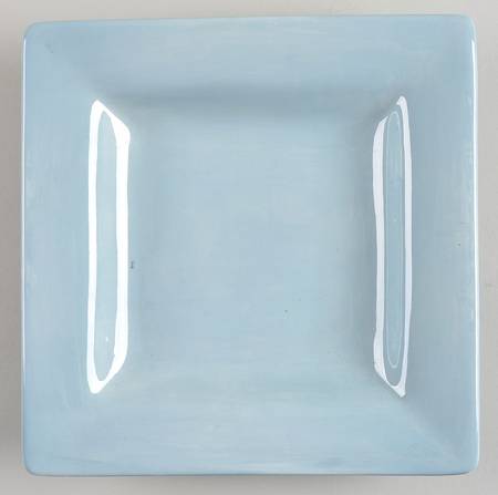 Espana Smoke Blue Square Salad Plate