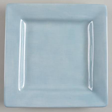 Espana Smoke Blue Square Dinner Plate
