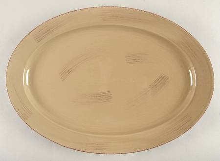 Sonoma Tan 17" Oval Serving Platter